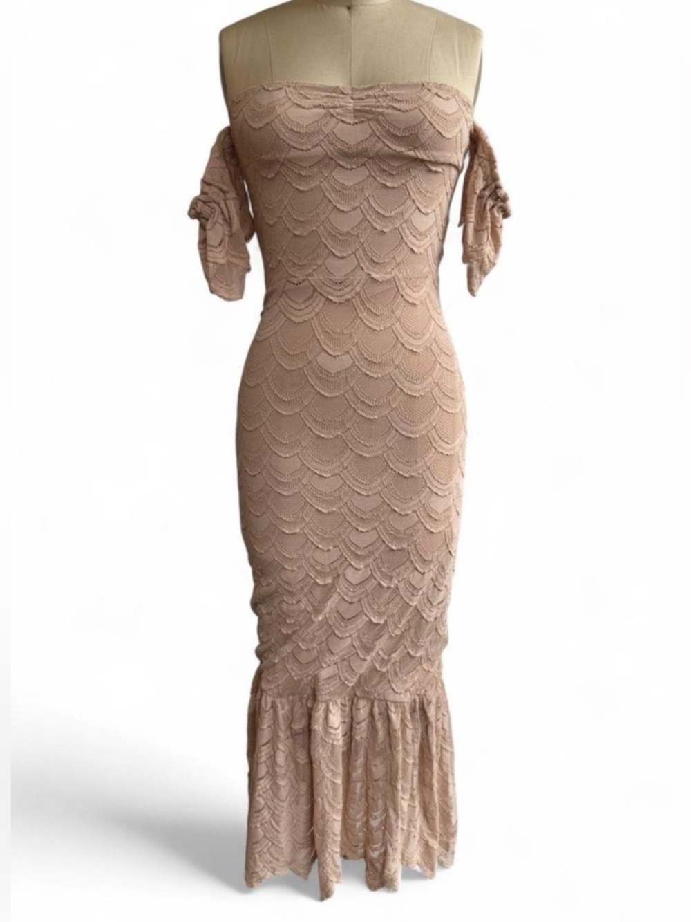 Nightcap - Victorian Lace Flutter Midi